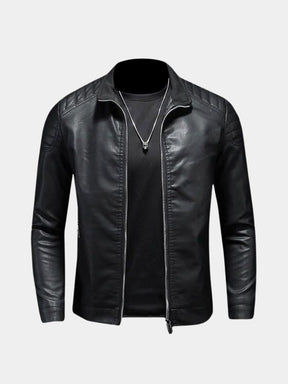 Crusader Leather Jacket — North Row | Front View