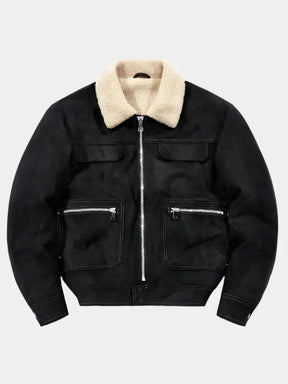 Essential Fleece Suede Jacket — North Row | Worn Look