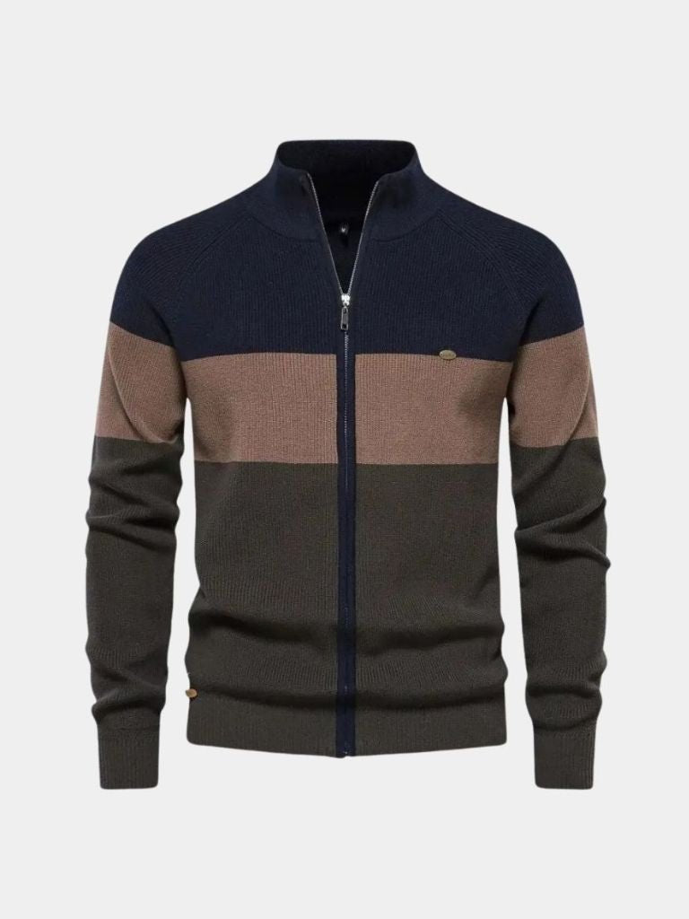 Essential Knit Zipper Sweater — North Row | Collar Detail