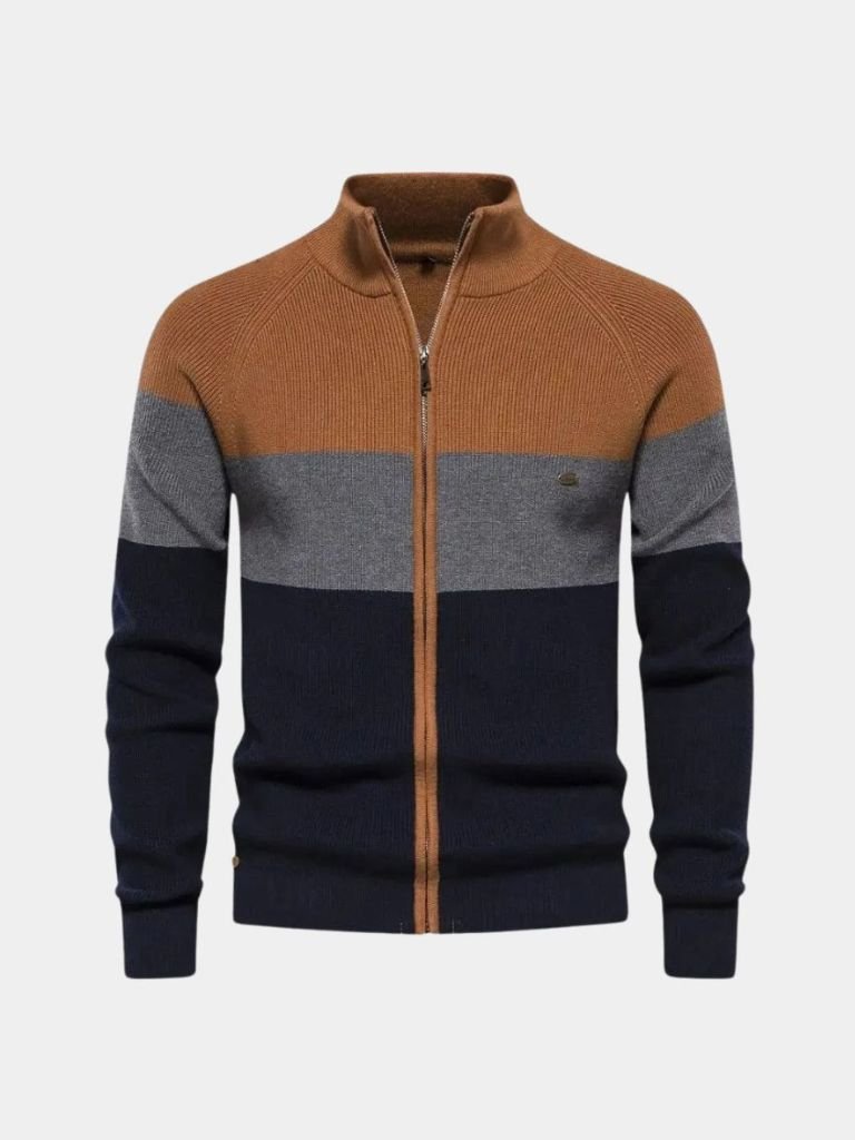 Essential Knit Zipper Sweater — North Row | Full Length