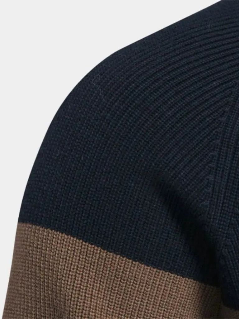 Essential Knit Zipper Sweater — North Row | Close-Up