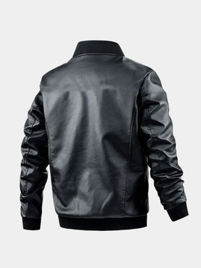 Essential Leather Jacket — North Row | Detail View