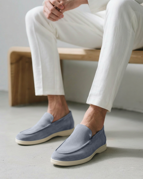 Suede Loafers — North Row | Collar Detail