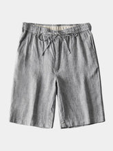 Gris Mariner Linen Shorts — North Row | Side View
