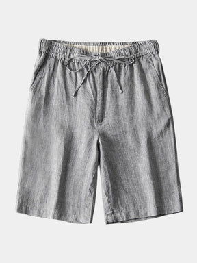 Gris Mariner Linen Shorts — North Row | Side View