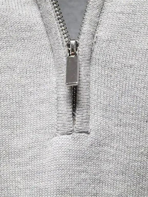 Half Zip Knitwear Pullover Sweater — North Row | Detail View
