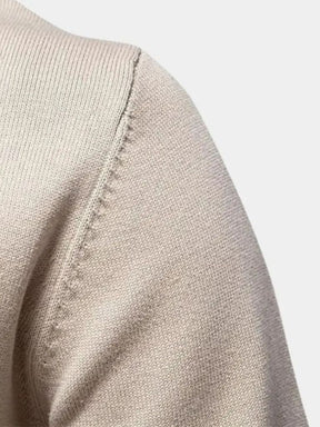 Half Zip Knitwear Solid Color Cardigan Sweater — North Row | Flat Lay