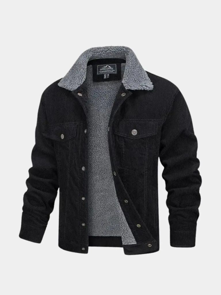 Heritage Corduroy Sherpa Jacket — North Row | Texture Detail
