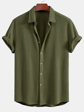 Waffle Button Up Shirt — North Row | Back View