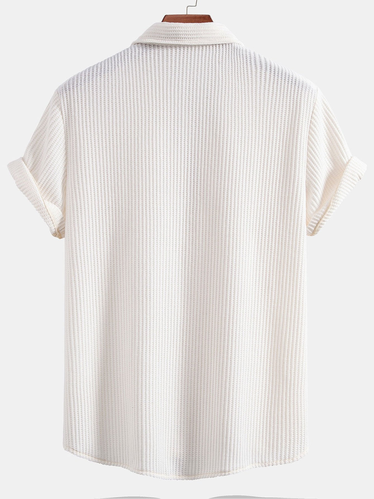 Waffle Button Up Shirt — North Row | Side View
