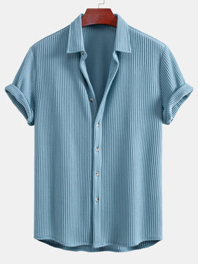 Waffle Button Up Shirt — North Row | Texture Detail