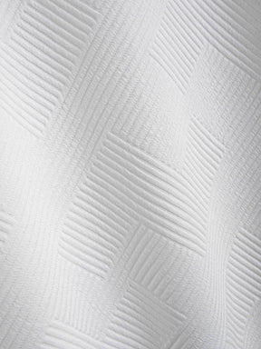 Short Sleeve Stripe Jacquard Arc Hem T-Shirt — North Row | Model Wearing
