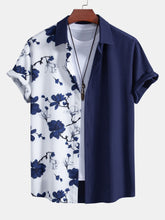 Floral Patchwork Print Button Up Shirt — North Row | Front View