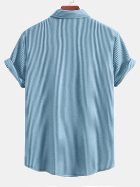 Waffle Button Up Shirt — North Row | Collar Detail