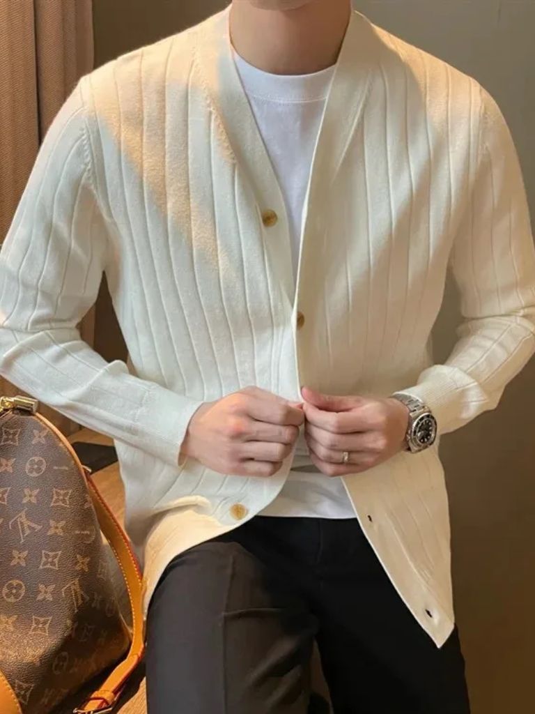 Knit Casual Cardigan — North Row | Detail View