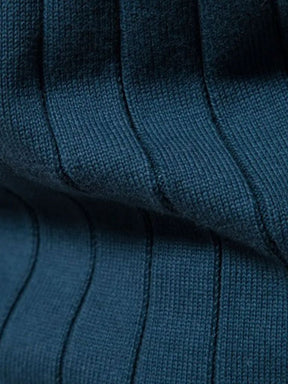 Knit Zipper Jacquard Solid Color Cardigan Sweater — North Row | Lifestyle