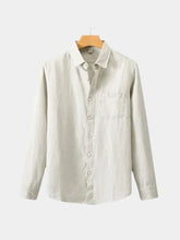 Long Sleeve Essential Linen Shirt — North Row | Worn Look