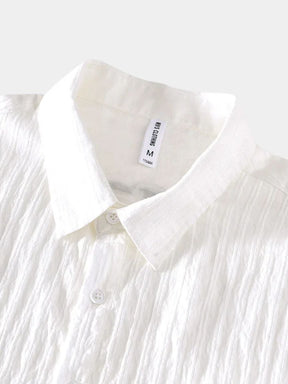 Lumière Linen Shirt — North Row | Close-Up