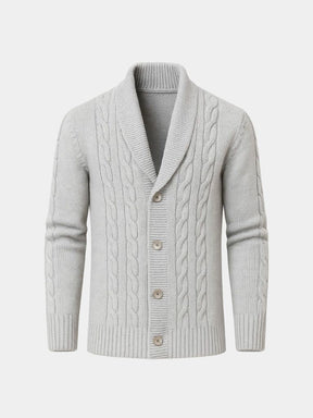 Men's Elegant Knit Cardigan — North Row | Side View