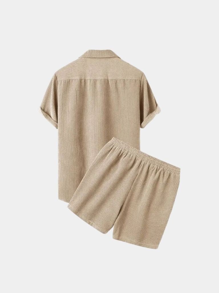 Summer Corduroy Set Shorts and Shirt — North Row | Detail View