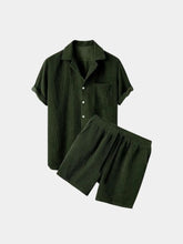 Summer Corduroy Set Shorts and Shirt — North Row | Close-Up