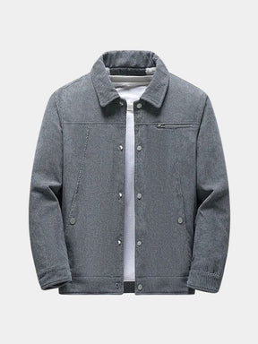 Minimalist Corduroy Sherpa Jacket — North Row | Front View