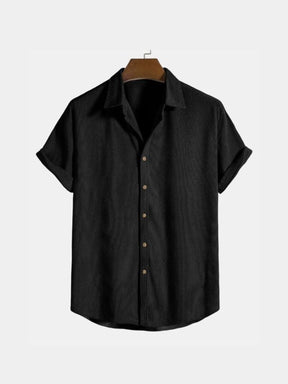 black corduroy shirt men