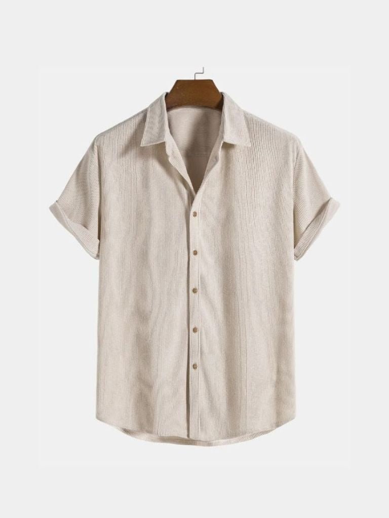 beige corduroy shirt men
