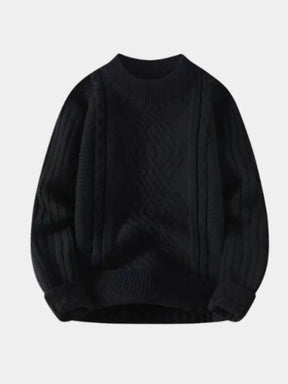 Minimalist Textured Sweater — North Row | Collar Detail