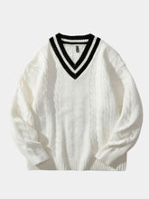Minimalist V-Neck Sweater — North Row | Side View