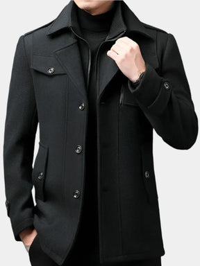 Old Money Two-Piece Winter Coat — North Row | Model Wearing