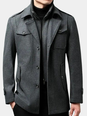 Old Money Two-Piece Winter Coat — North Row | Collar Detail
