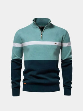 Quarter-Zip Jumper Sweater — North Row | Collar Detail