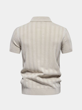 Royal Cord Polo — North Row | Model Wearing