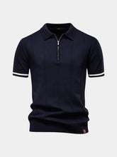 Royal Zip Polo — North Row | Collar Detail