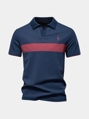 Savanna Stripe Polo — North Row | Collar Detail