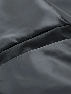 Sherpa Sleeves Padded Bomber Jacket — North Row | Texture Detail