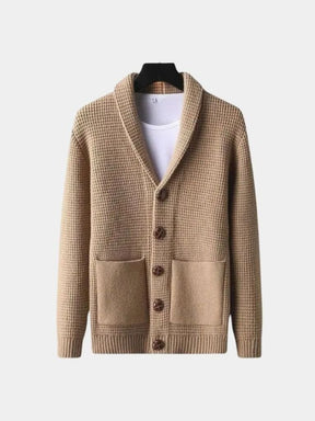 Sophisticated Winter Wool Cardigan — North Row | Texture Detail