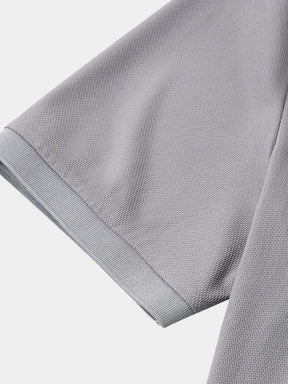 Steel Grey Polo — North Row | Flat Lay