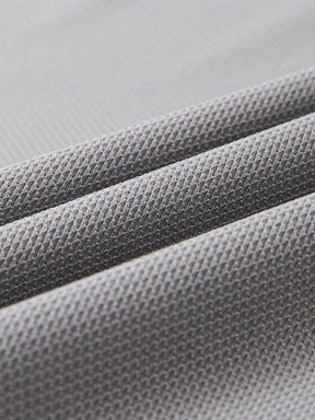 Steel Grey Polo — North Row | Texture Detail