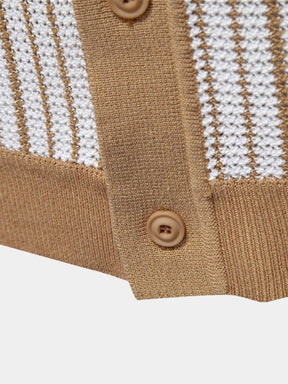 Striped Knit Polo Shirt — North Row | Lifestyle
