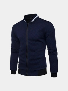 Textured Casual Bomber Jacket — North Row | Worn Look