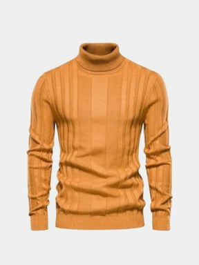 Turtleneck Knitwear Pullover Sweater — North Row | Collar Detail