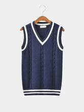 V Neck Elegant Knit Vest — North Row | Close-Up