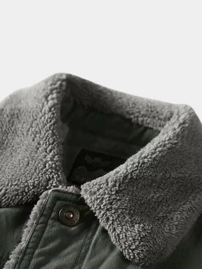 Vintage Military Aviator Jacket — North Row | Detail View