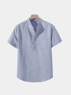 White Wellspring Linen T-Shirt — North Row | Flat Lay